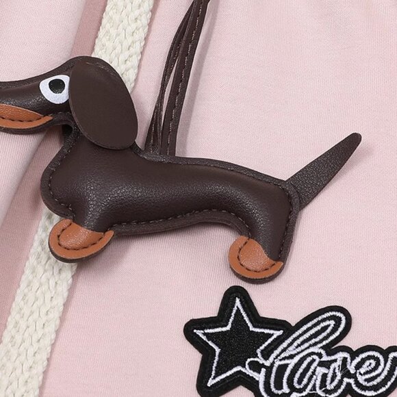 B.Sure Puppy Embroidered Pink Trousers - Picture 4 of 4